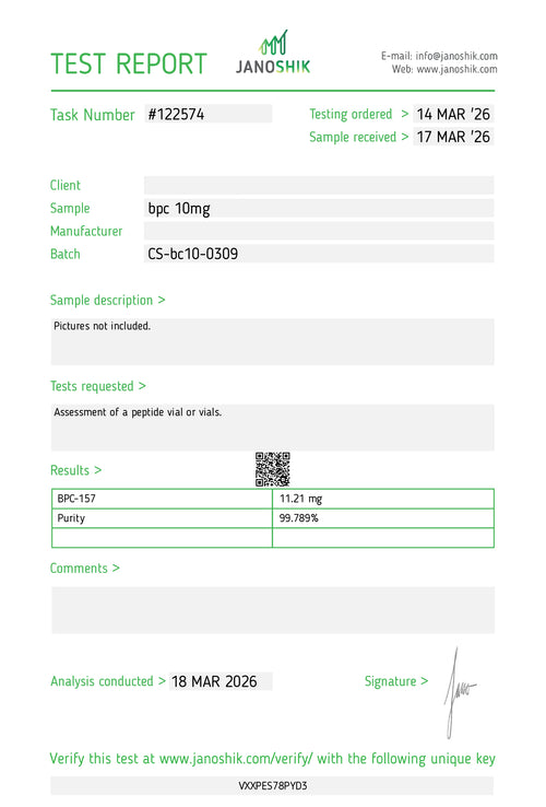 BPC-157 10mg – Research Peptide | Tides Lab