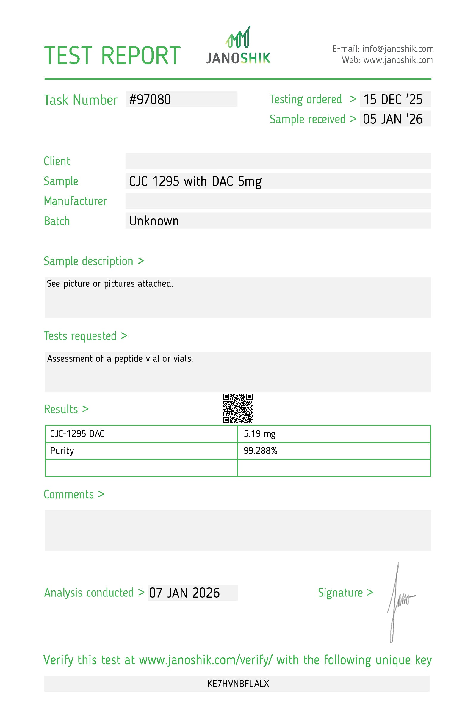 CJC-1295 DAC 5mg – Research Peptide | Tides Lab