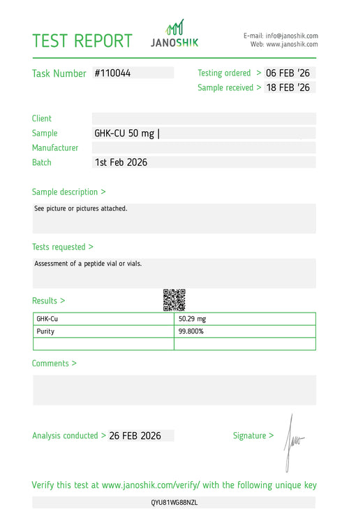 GHK-Cu 50mg – Copper Research Peptide | Tides Lab